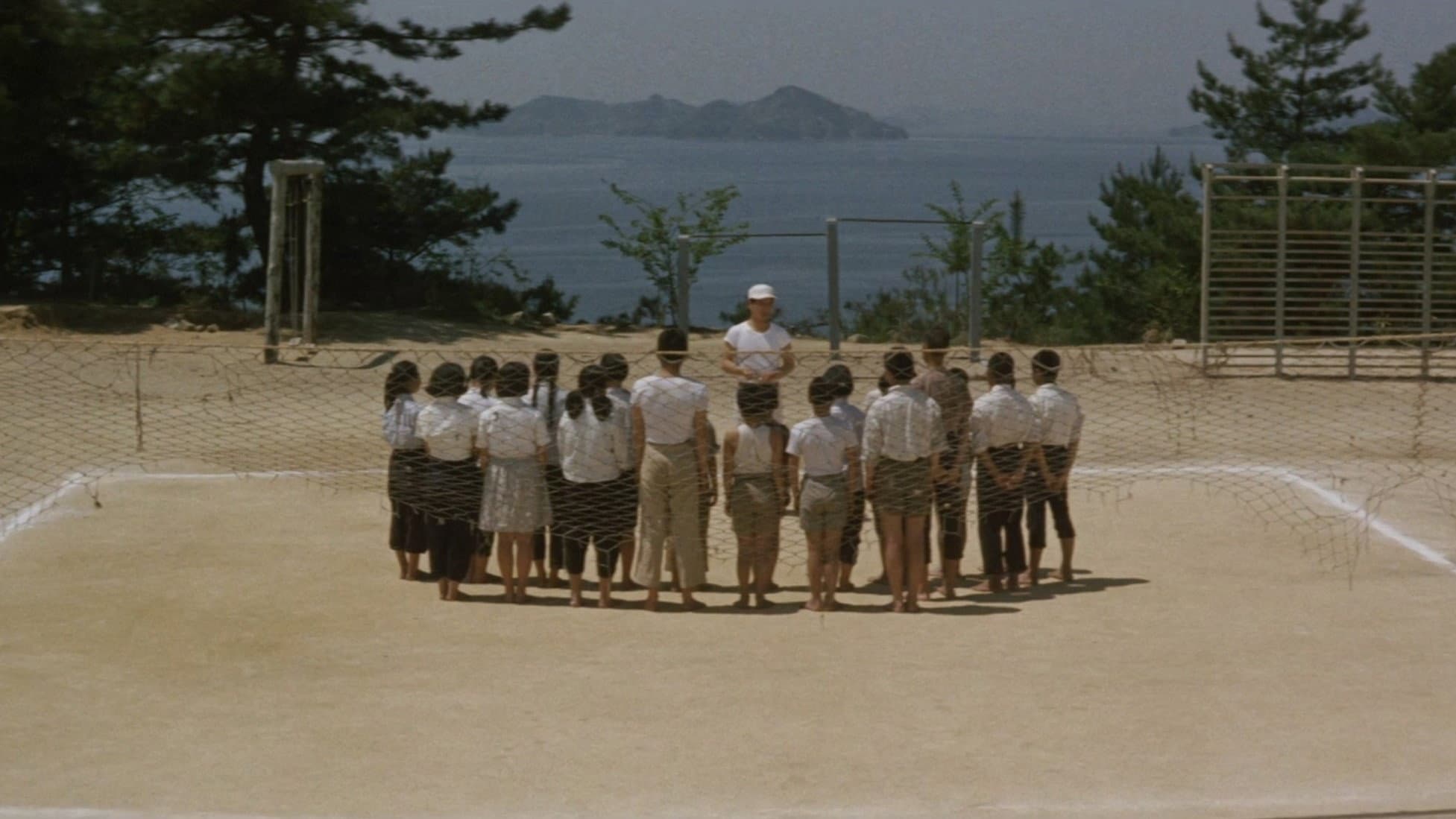 Eyes, the Sea and a Ball backdrop