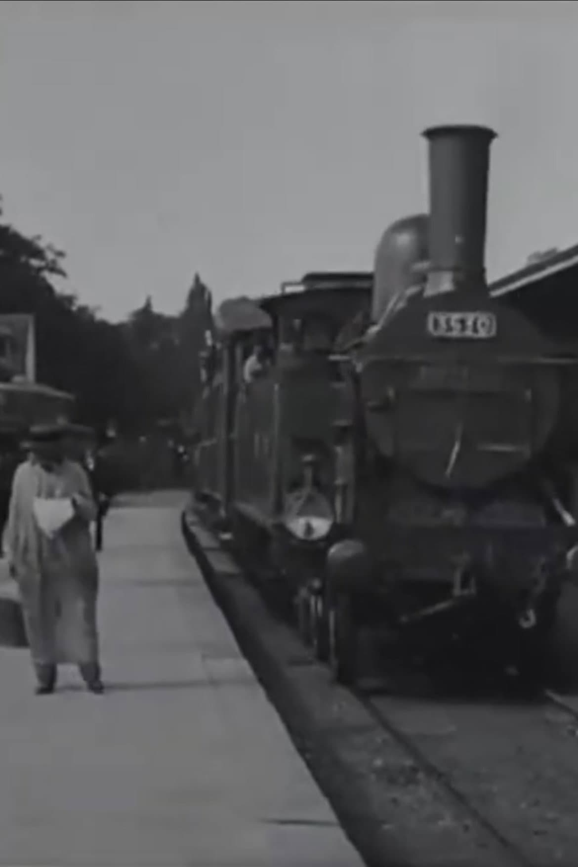 Arrival of a Train backdrop