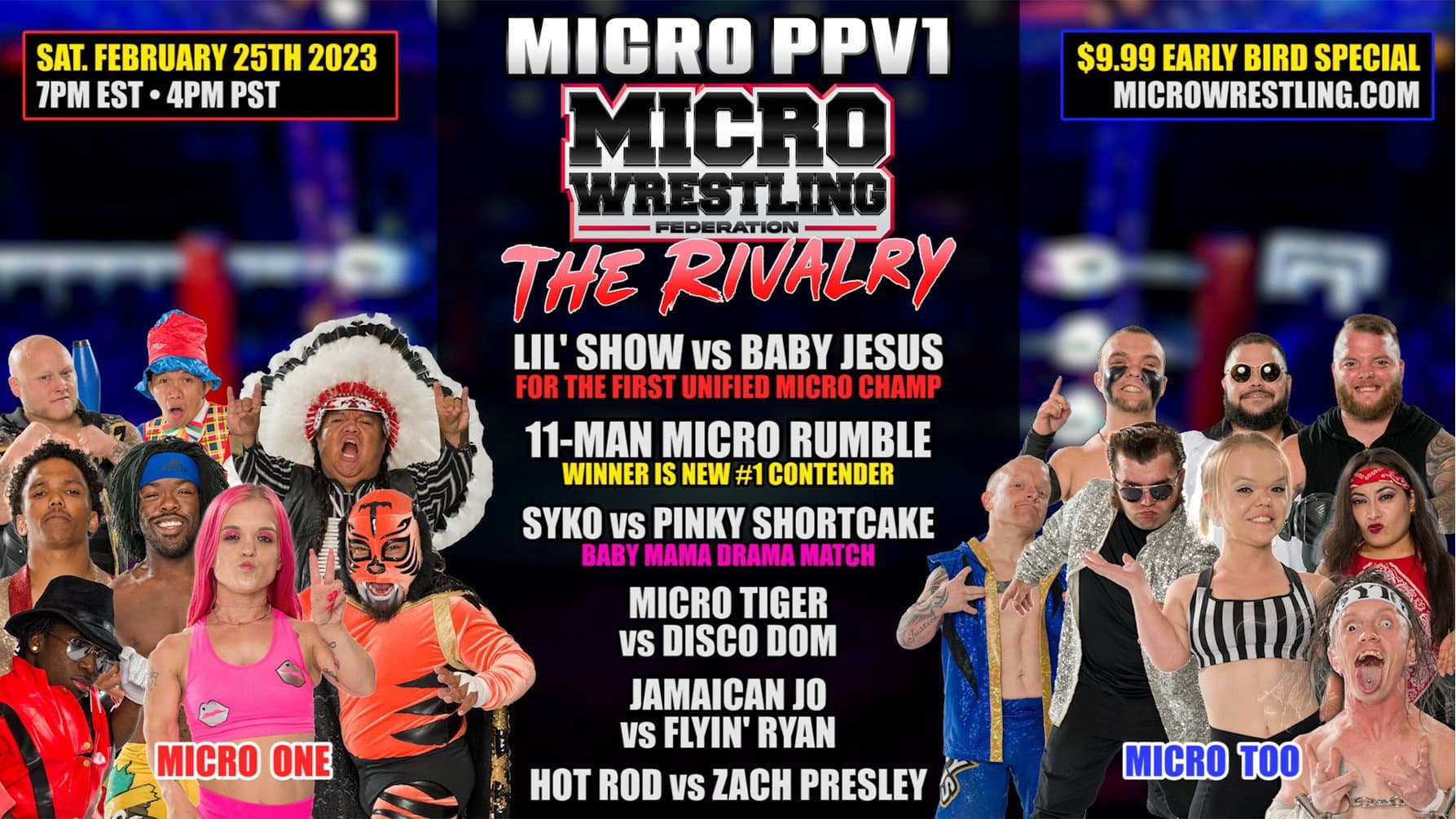 Micro Wrestling 1: The Rivalry backdrop