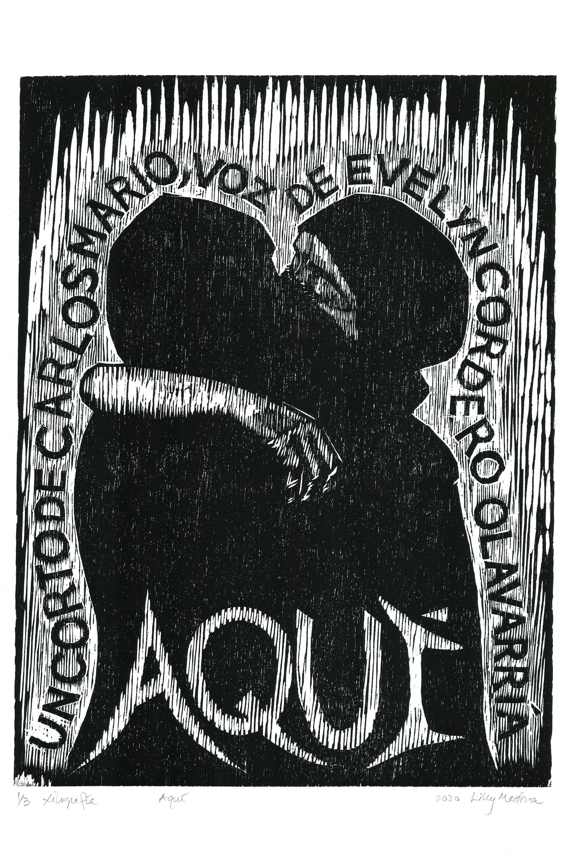 Aquí backdrop