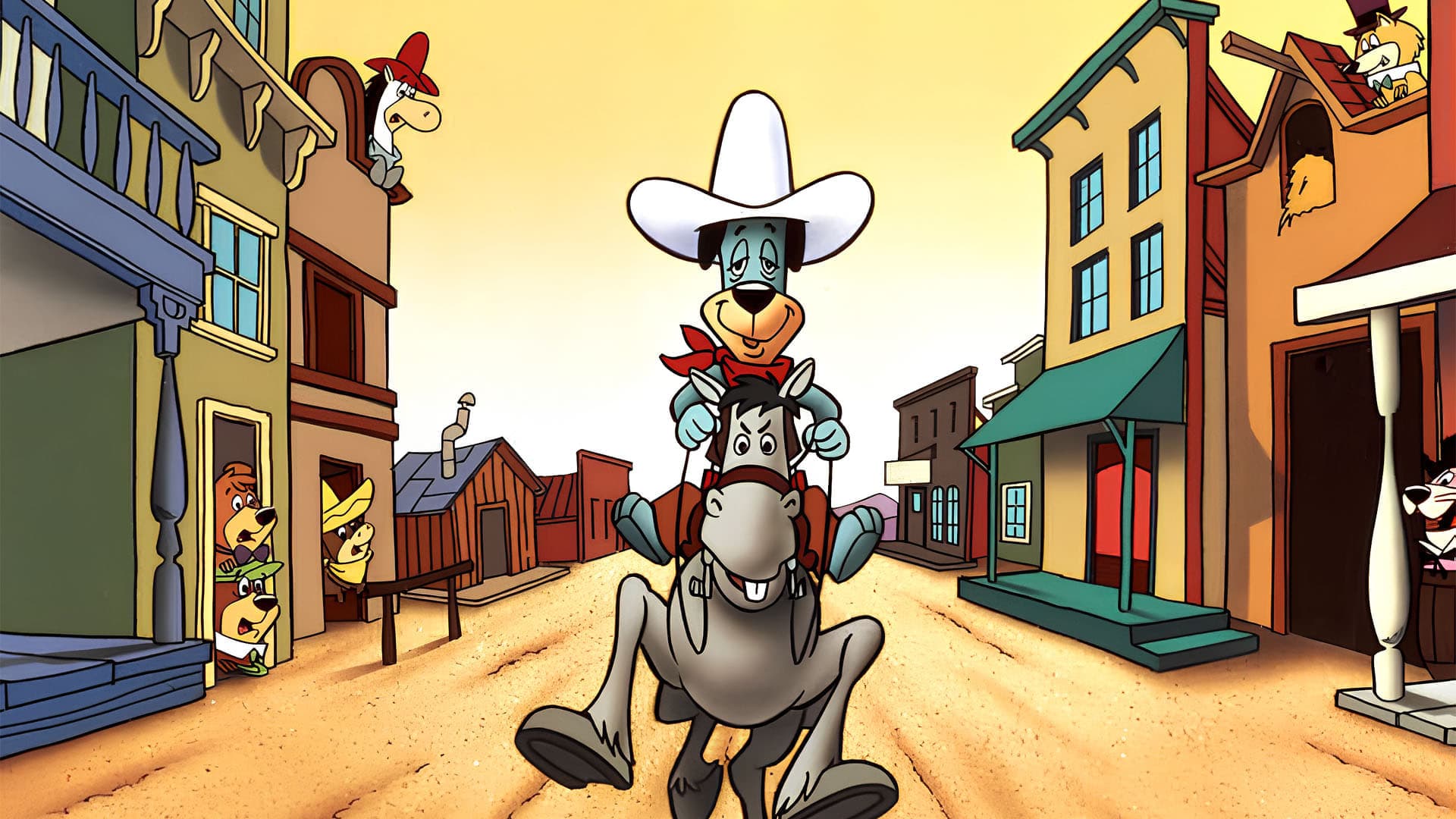 The Good, the Bad and Huckleberry Hound backdrop