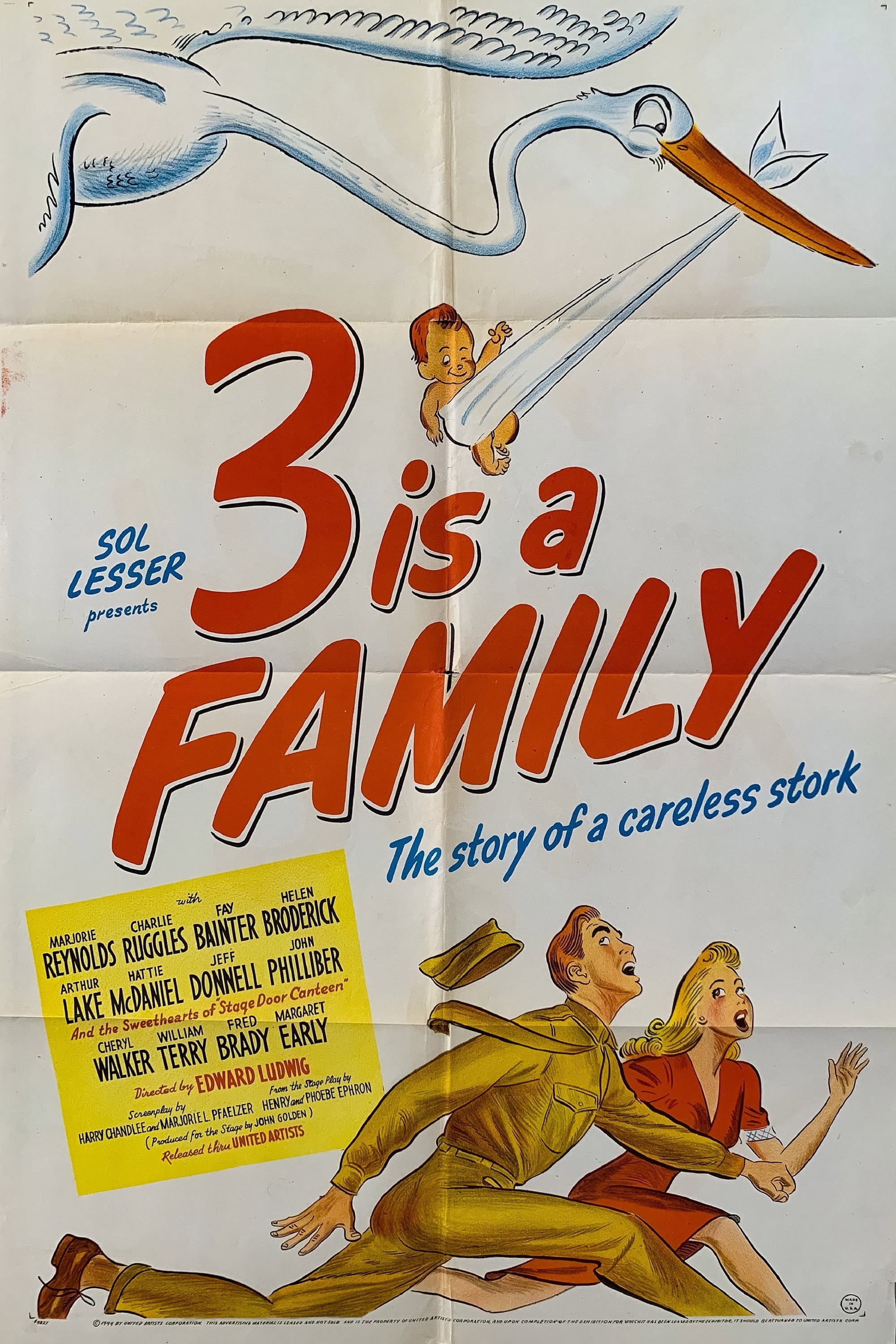 3 Is a Family backdrop