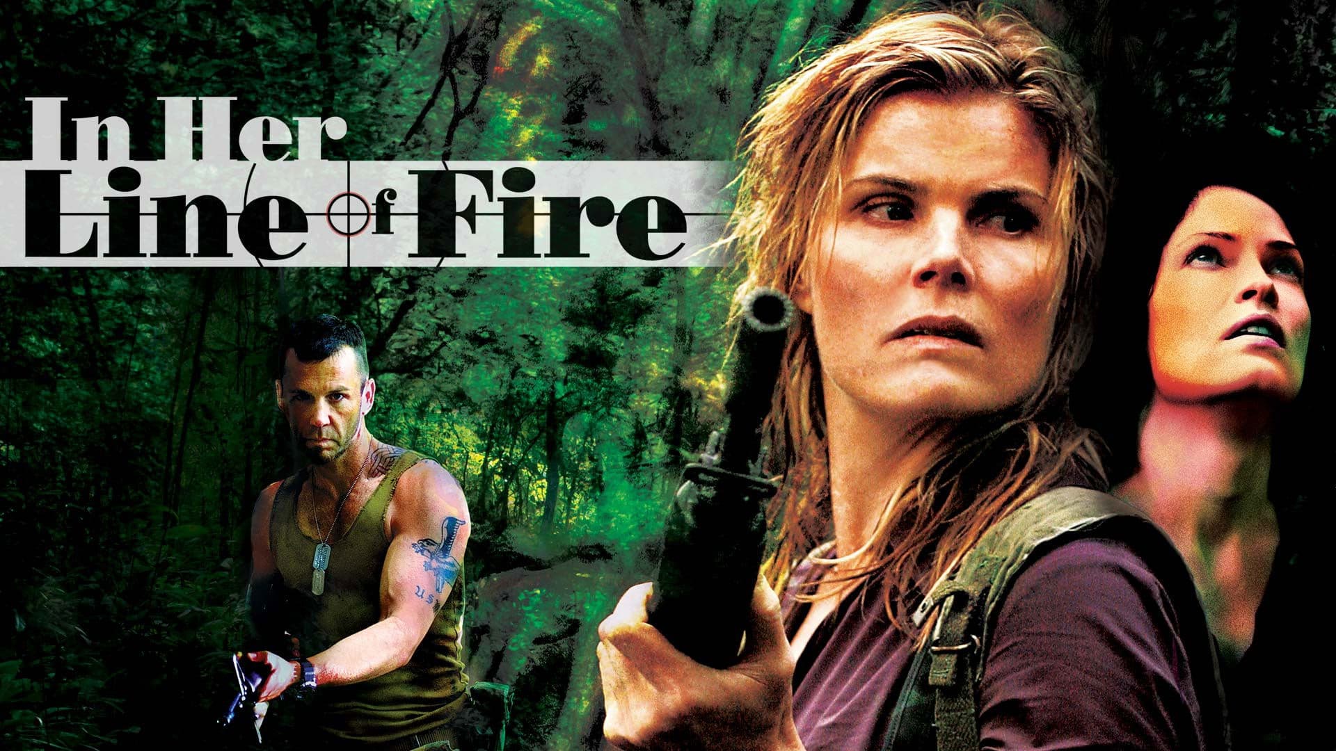 In Her Line of Fire backdrop