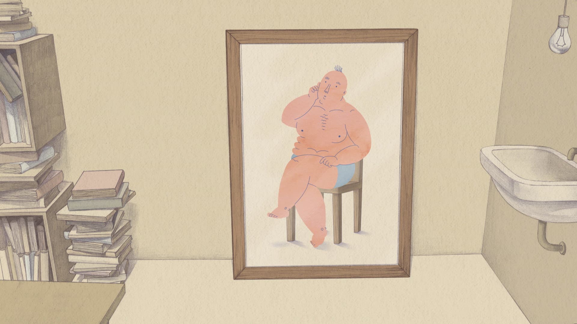 Man on the Chair backdrop