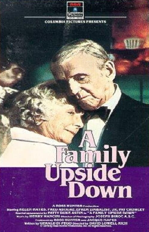 A Family Upside Down backdrop