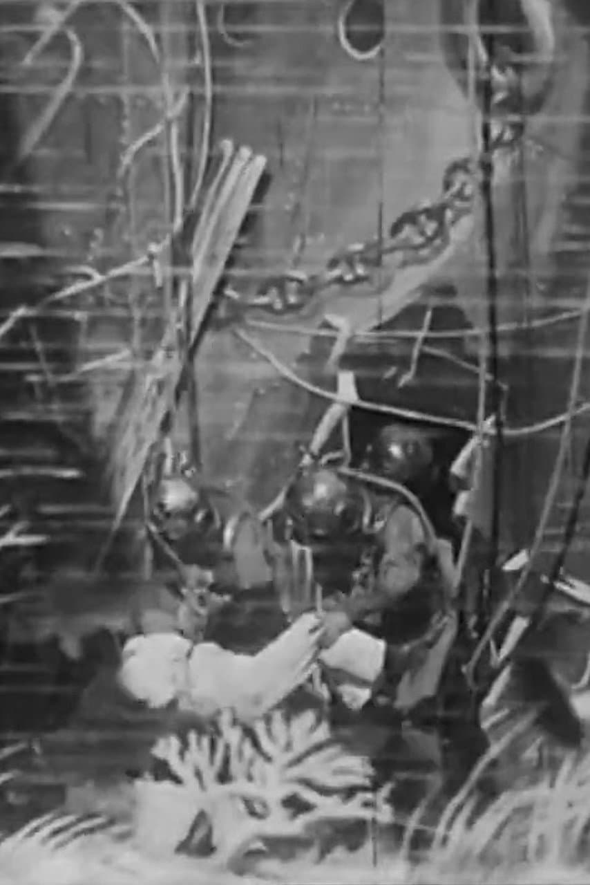 Divers at Work on the Wreck of the "Maine" backdrop