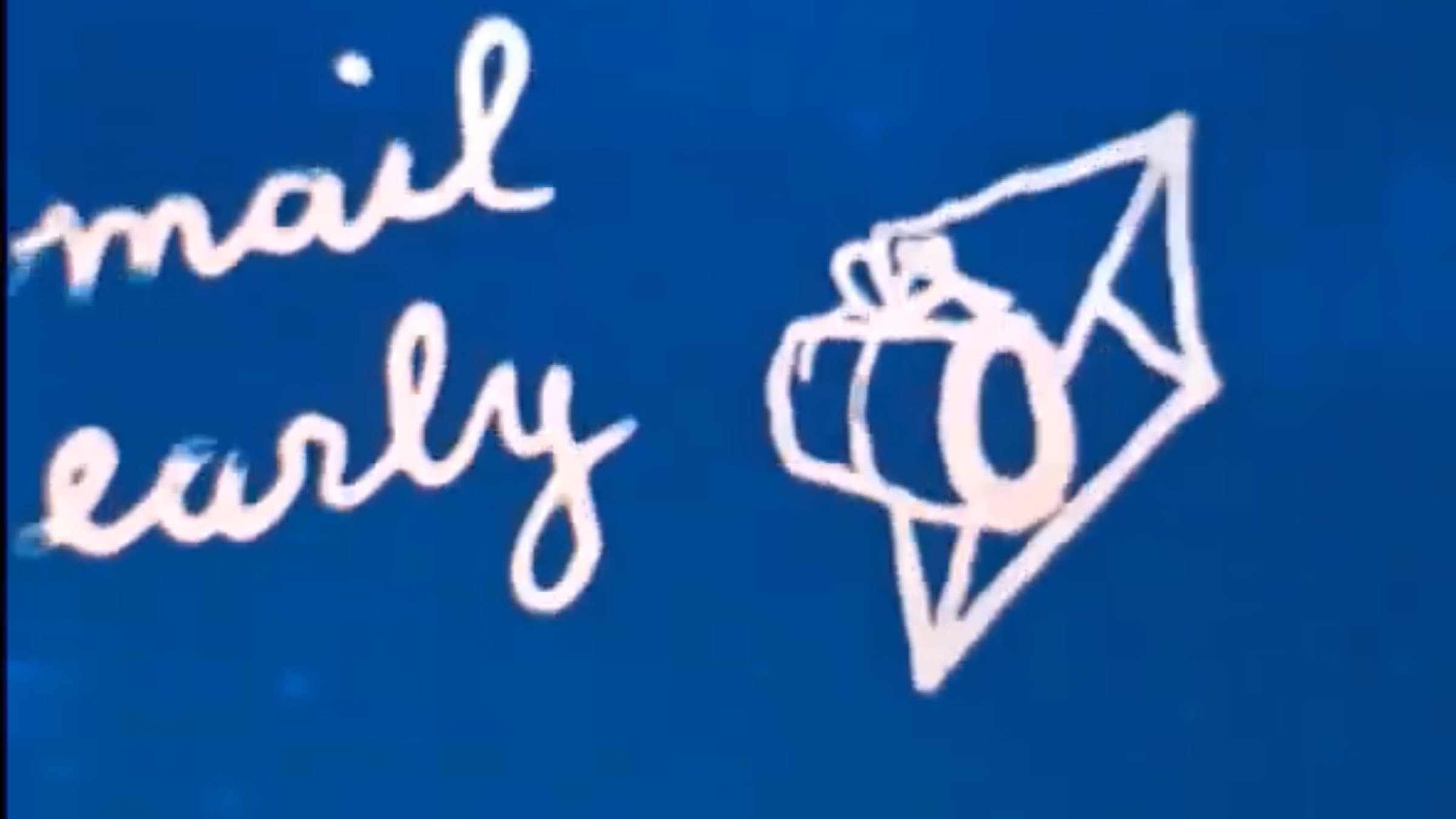 Mail Early for Christmas backdrop