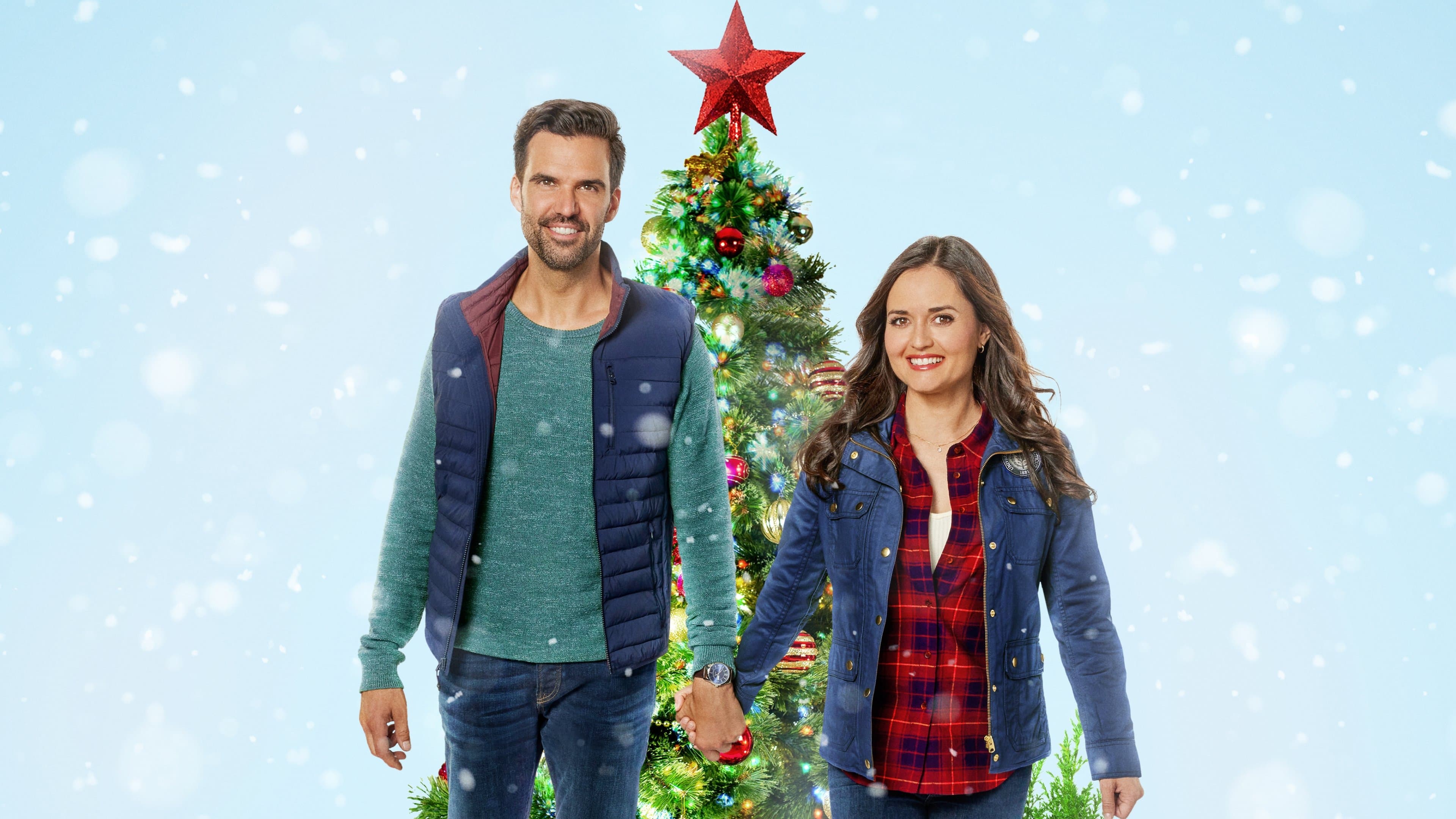 You, Me and the Christmas Trees backdrop