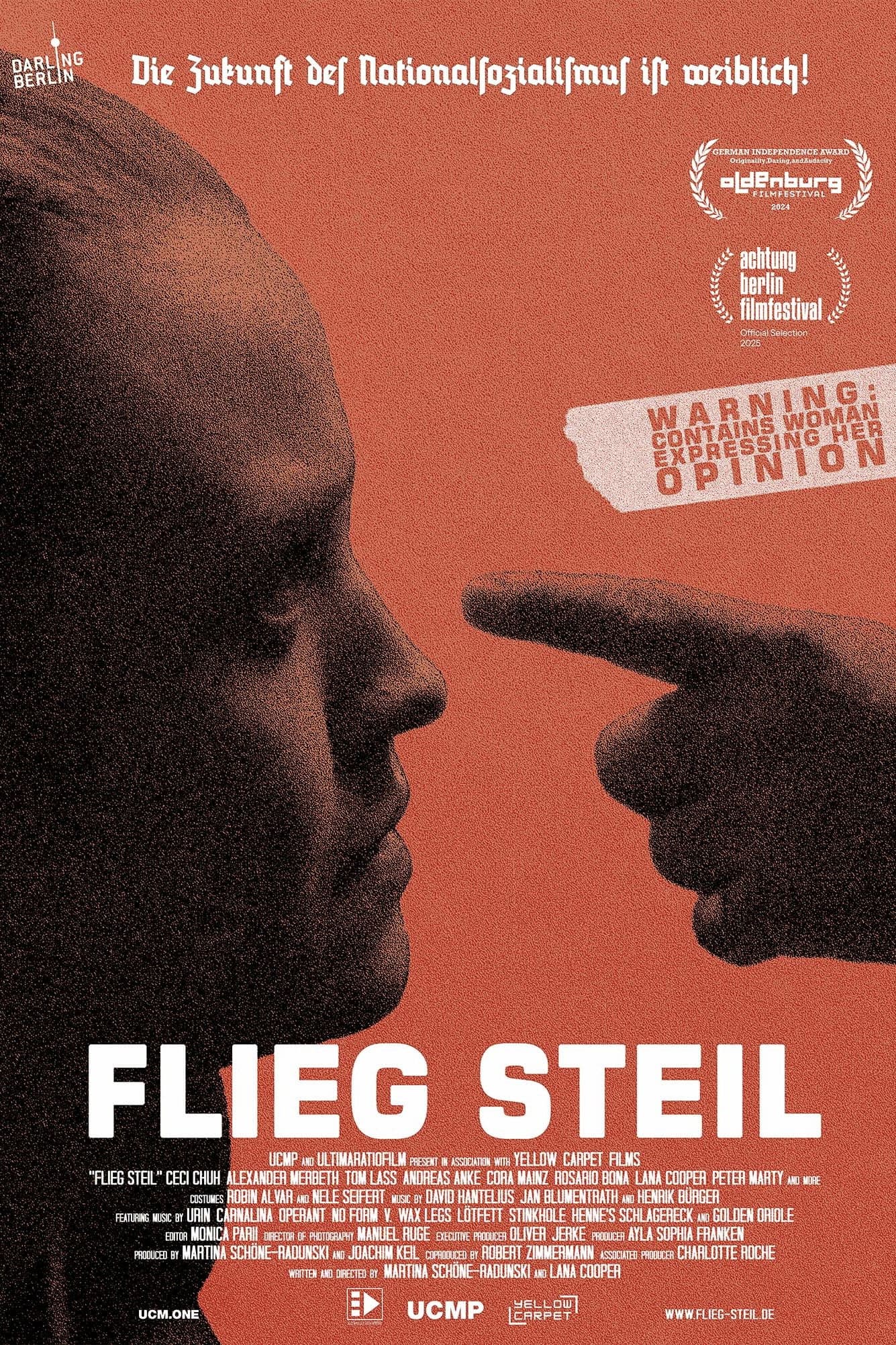 Flieg steil backdrop