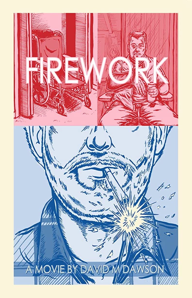 Firework backdrop