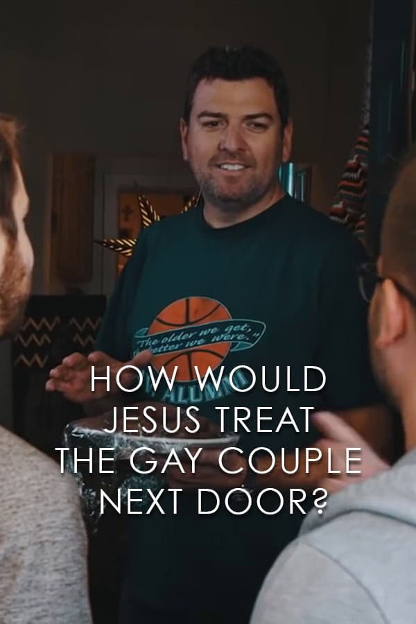 How Would Jesus Treat the Gay Couple Next Door? backdrop