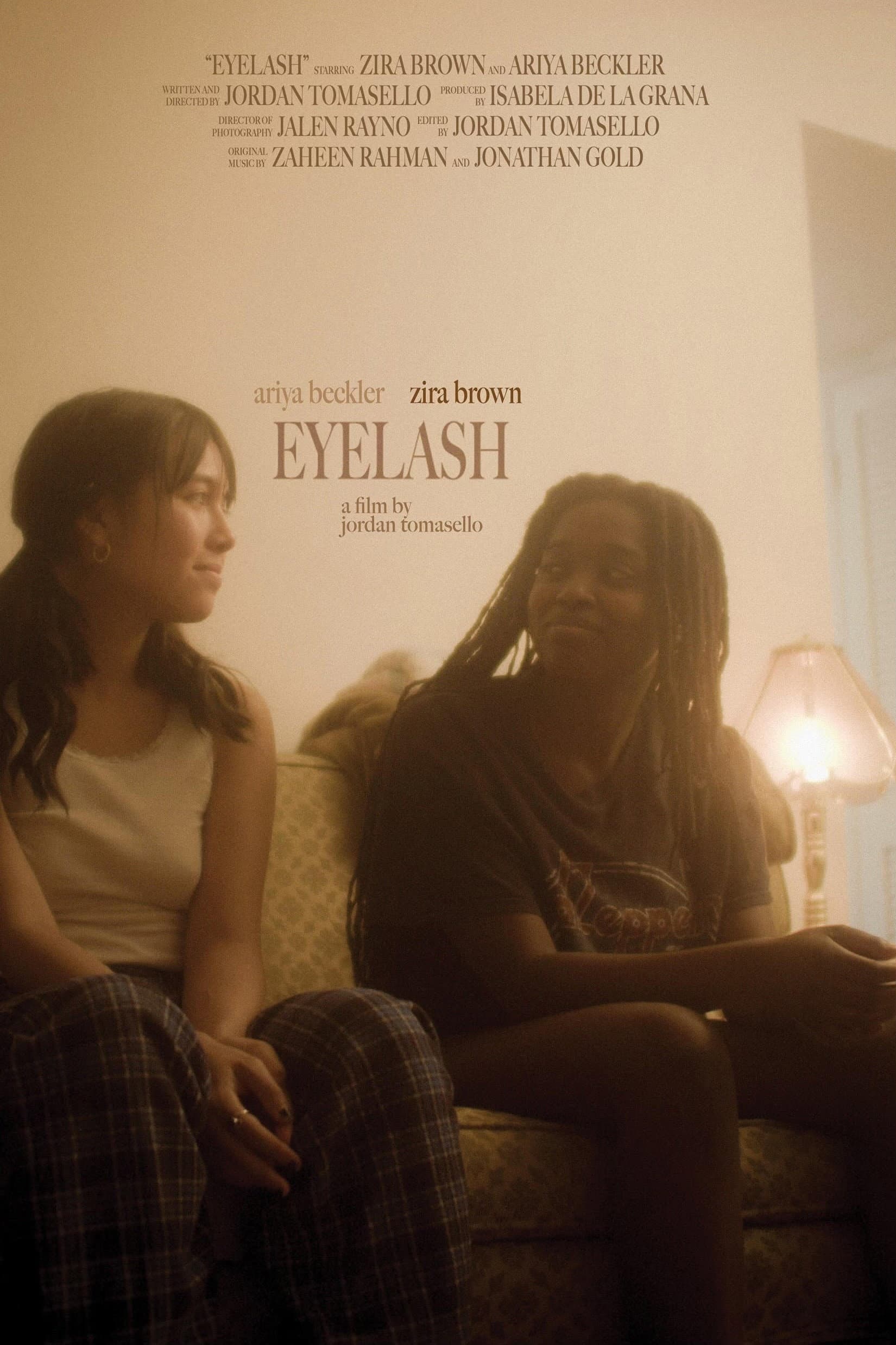Eyelash backdrop