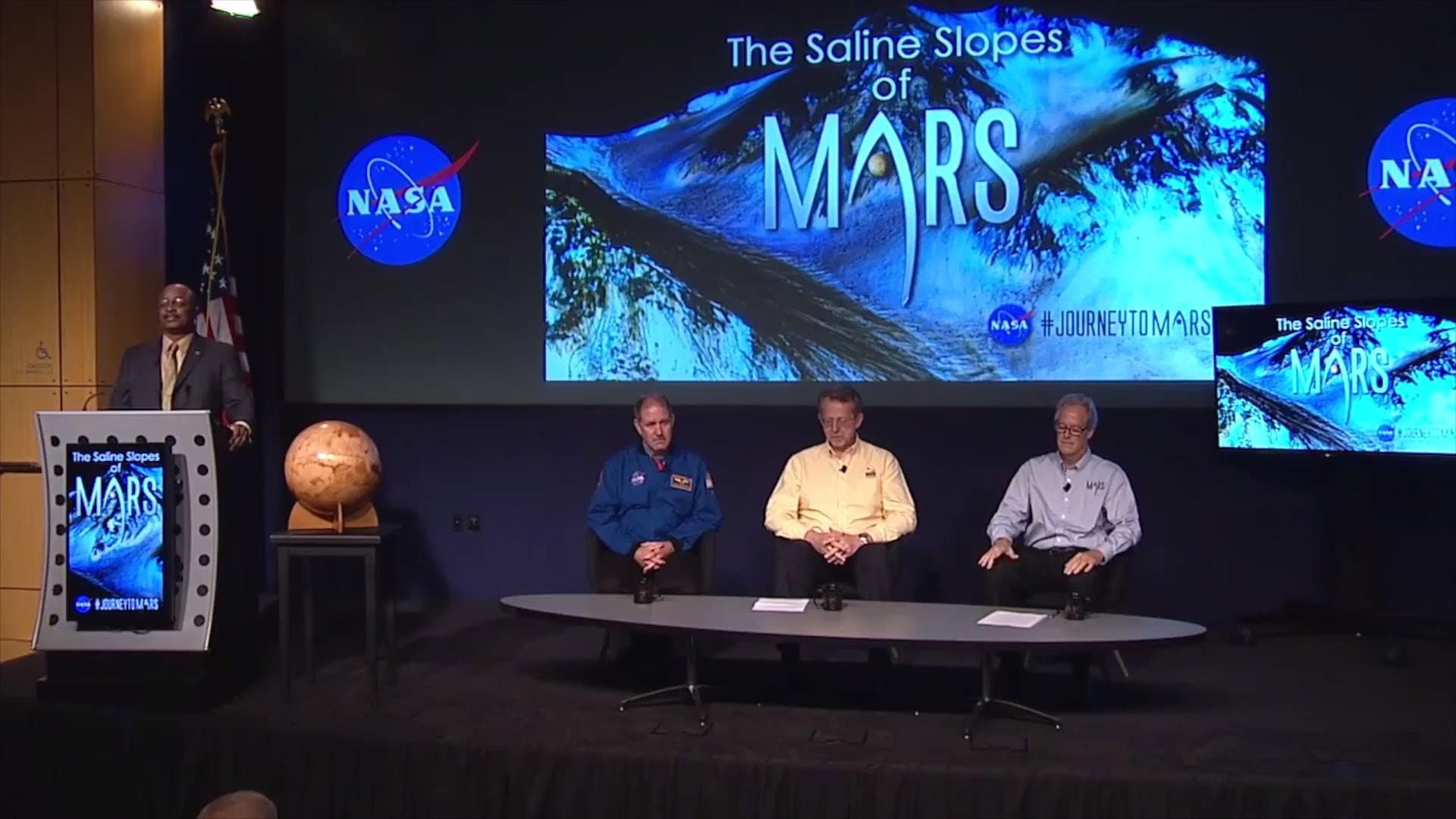 NASA: Water On Mars backdrop