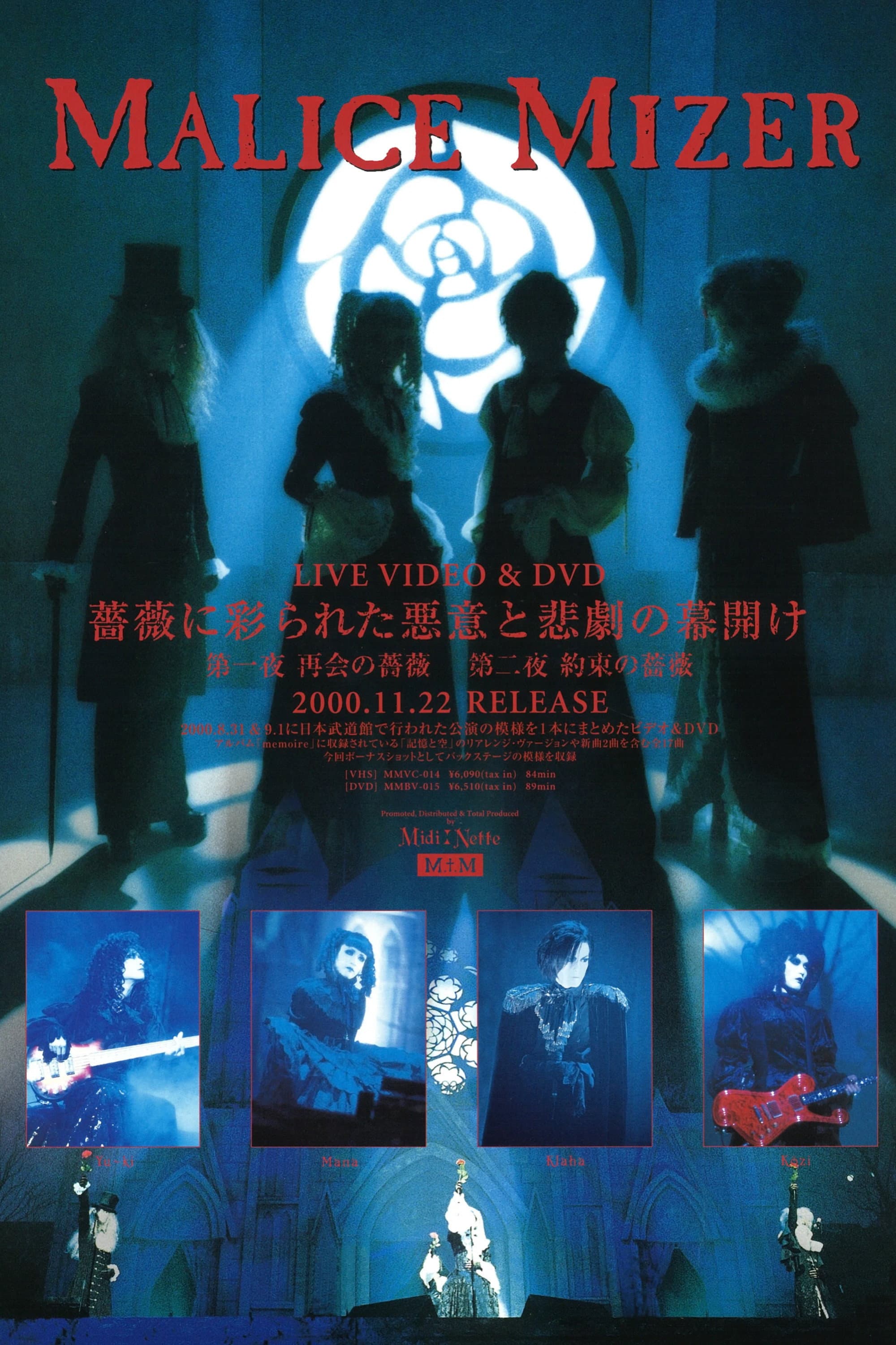 MALICE MIZER: Bara ni Irodorareta Akui to Higeki no Makuake backdrop