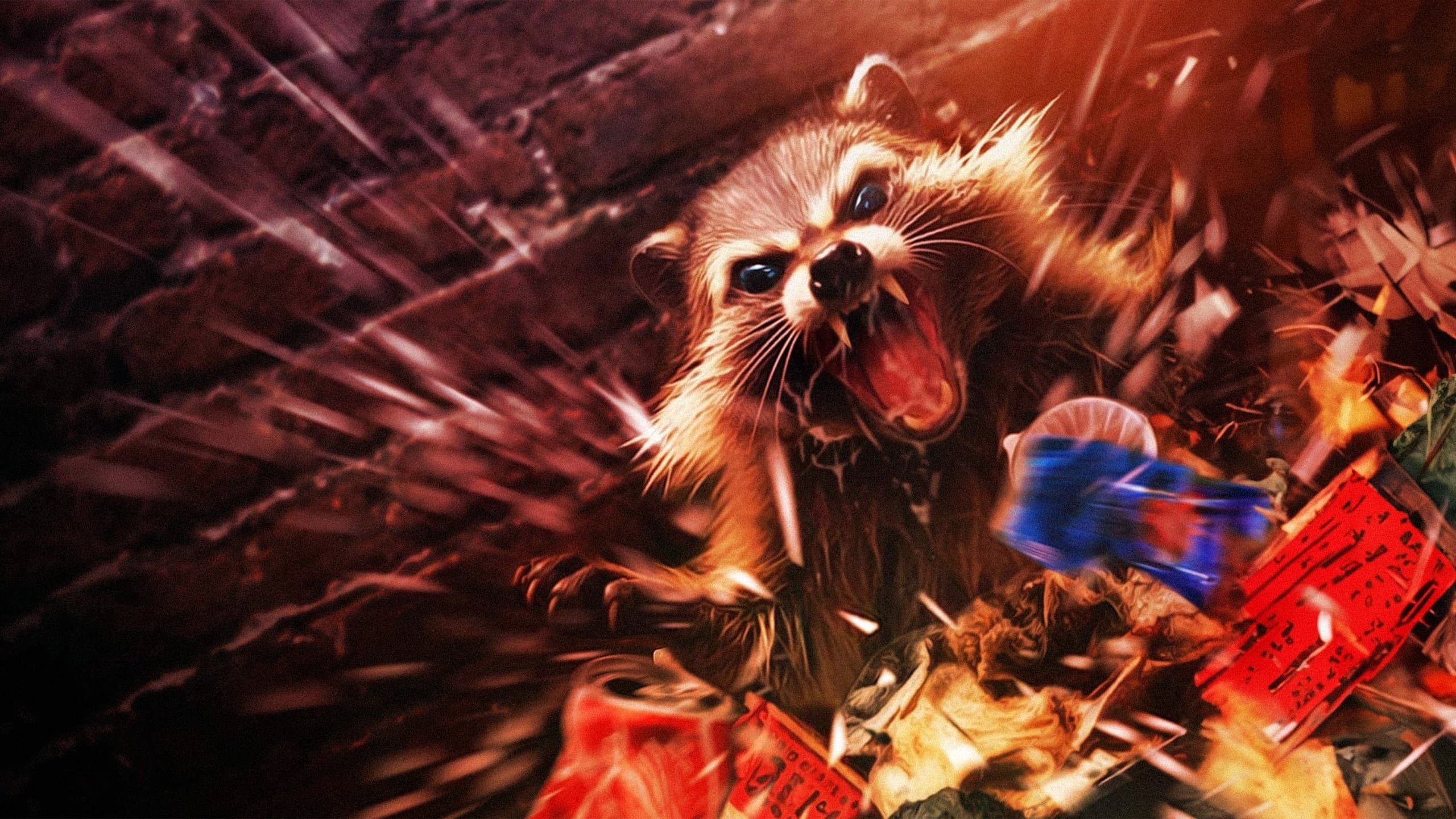 Crackcoon backdrop