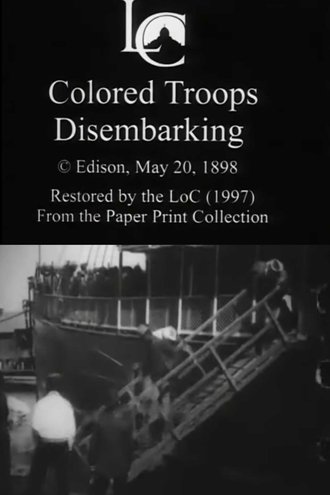 Colored Troops Disembarking backdrop