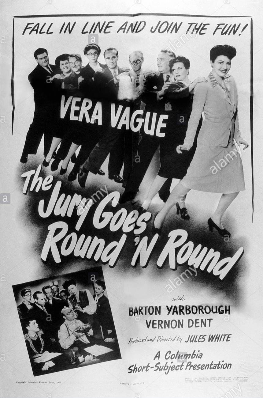 The Jury Goes Round 'n' Round backdrop