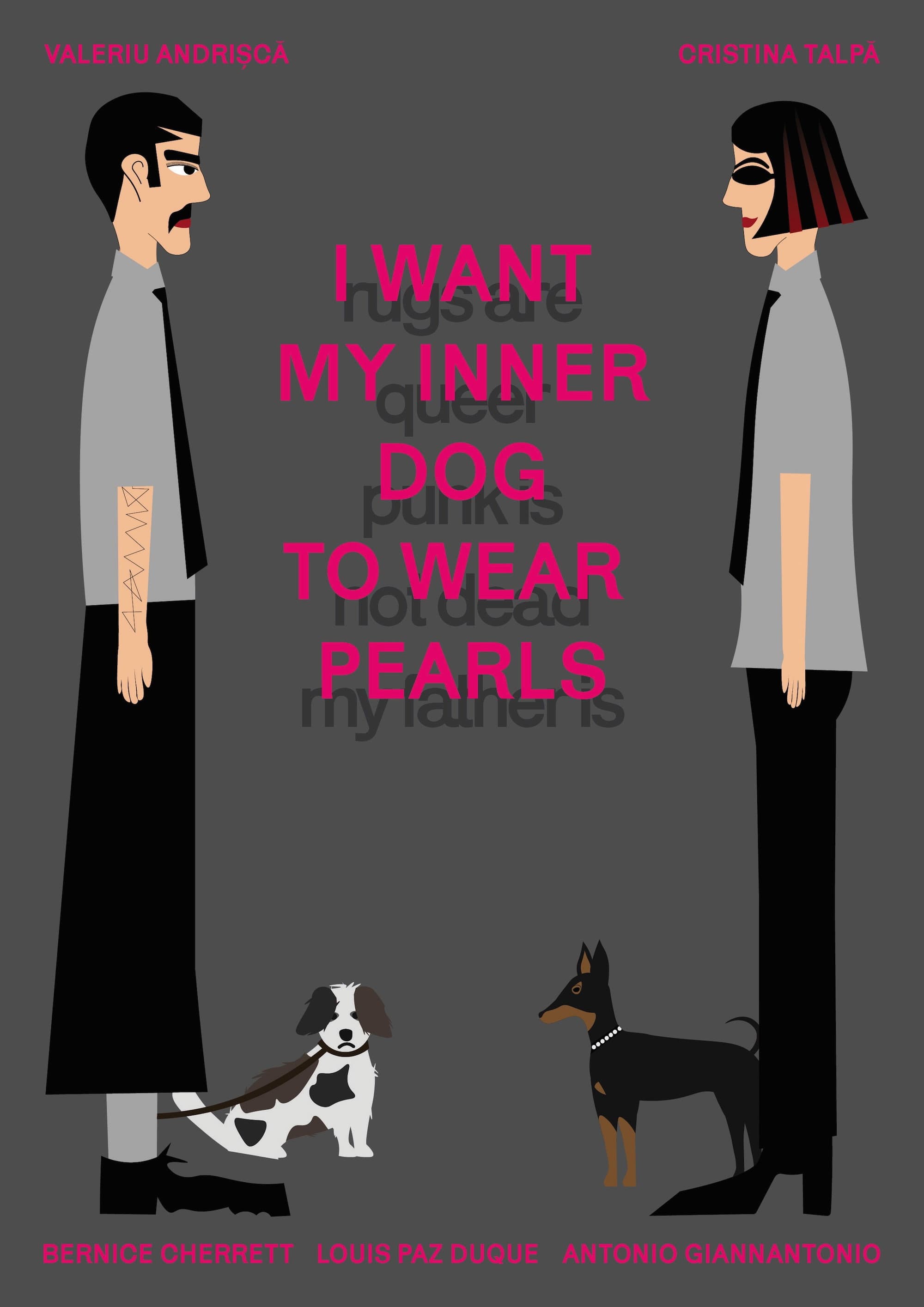 I Want My Inner Dog to Wear Pearls backdrop