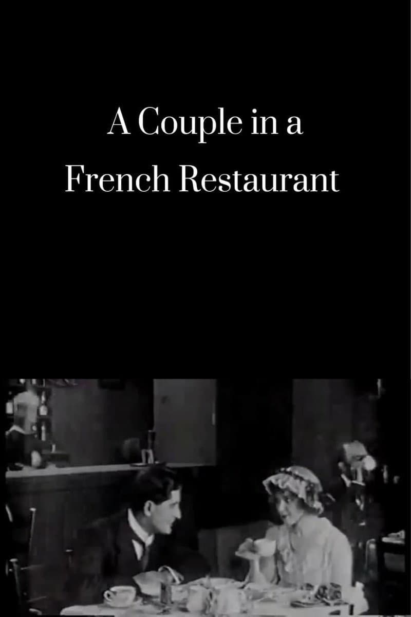 A Couple in a French Restaurant backdrop