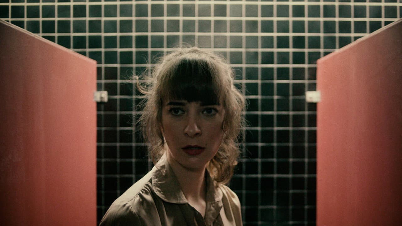 Woman in Stall backdrop