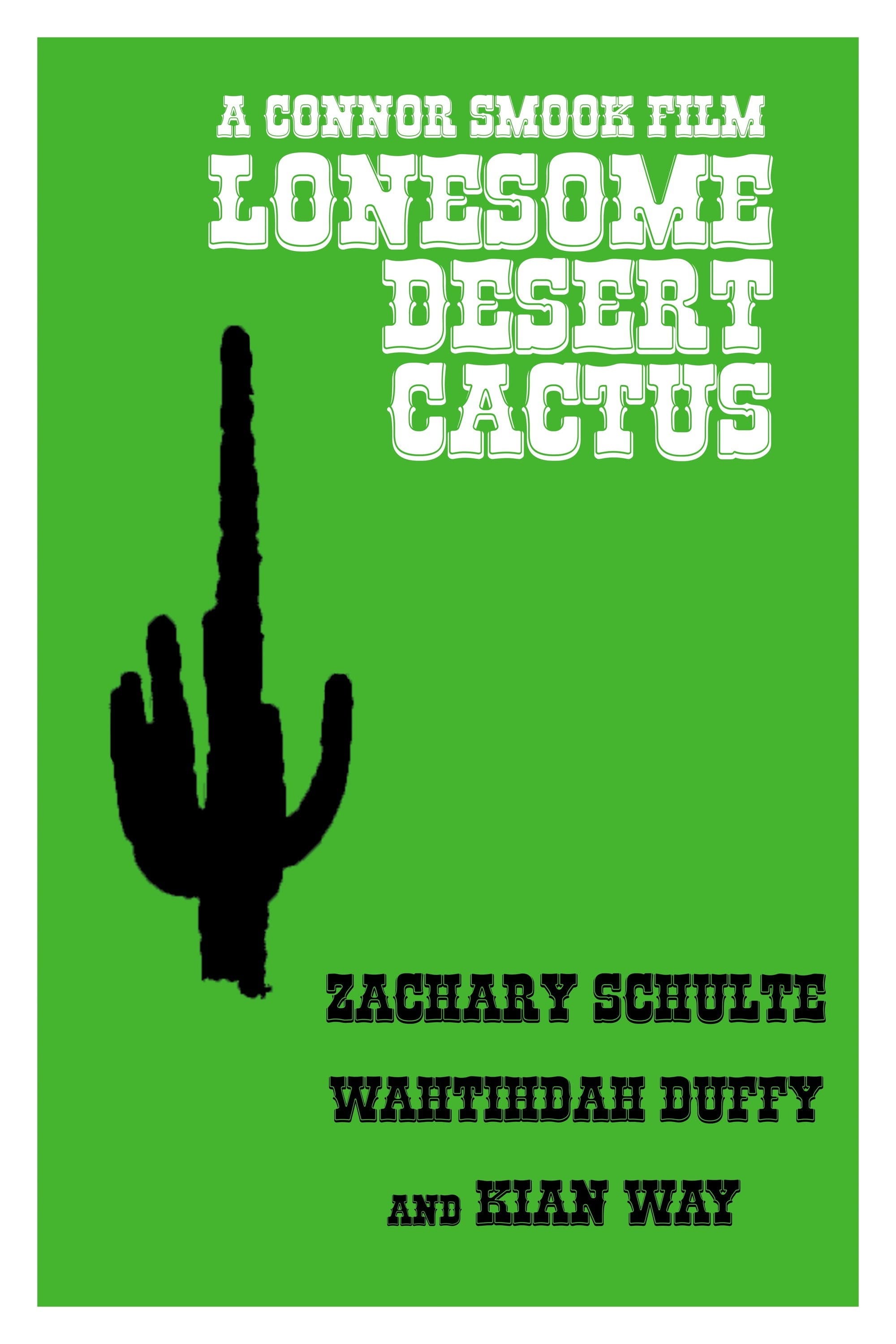 Lonesome Desert Cactus backdrop