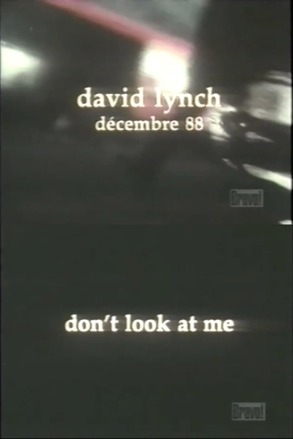 David Lynch: Don't Look at Me backdrop
