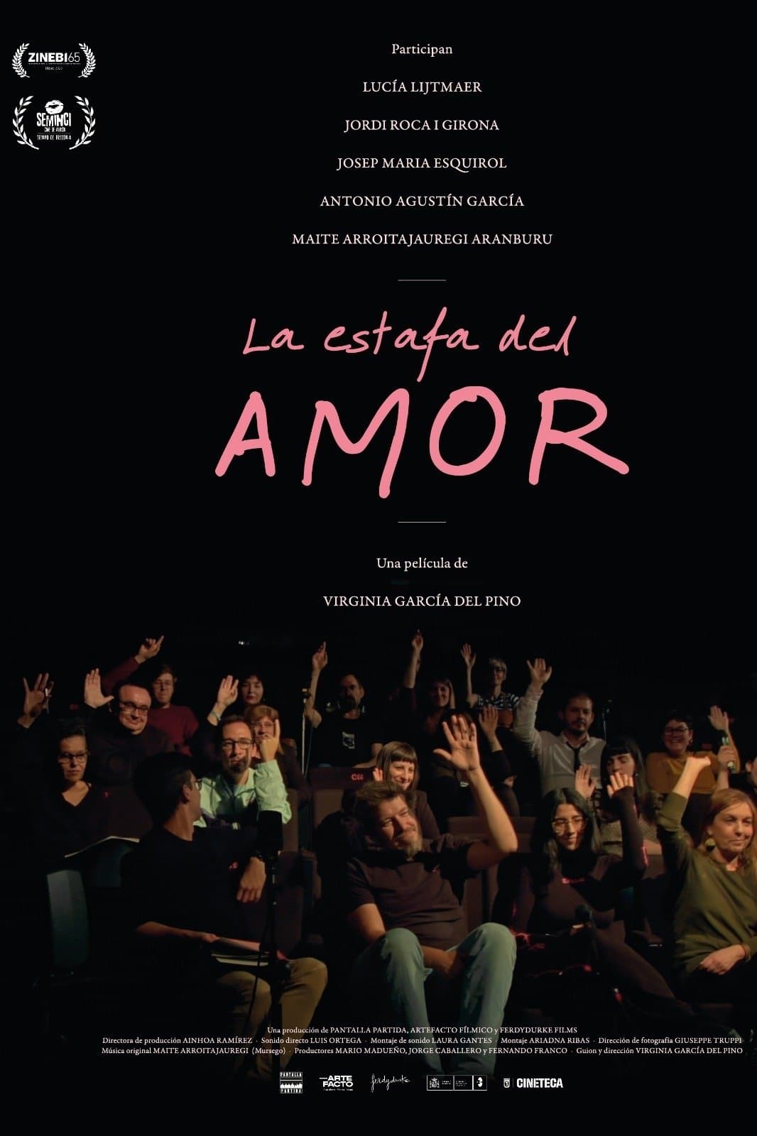La estafa del amor backdrop