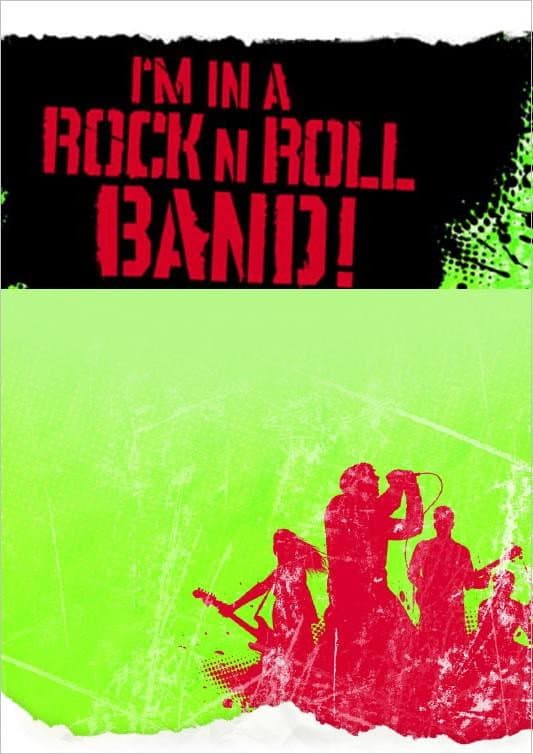 I'm in a Rock 'n' Roll Band! backdrop