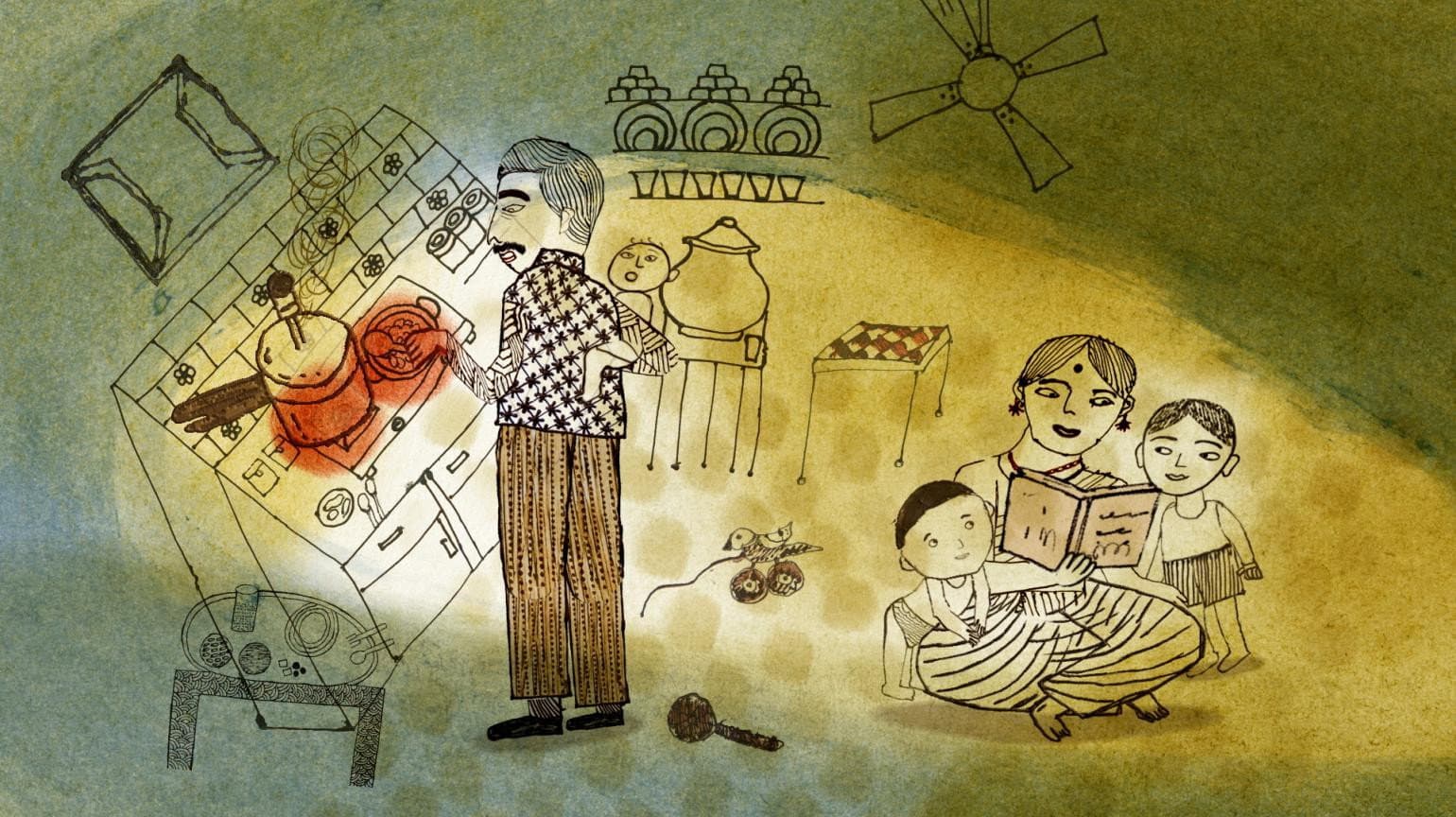 The Illustrated Woman backdrop
