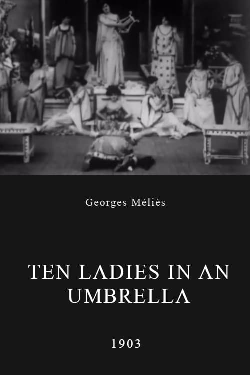Ten Ladies in an Umbrella backdrop