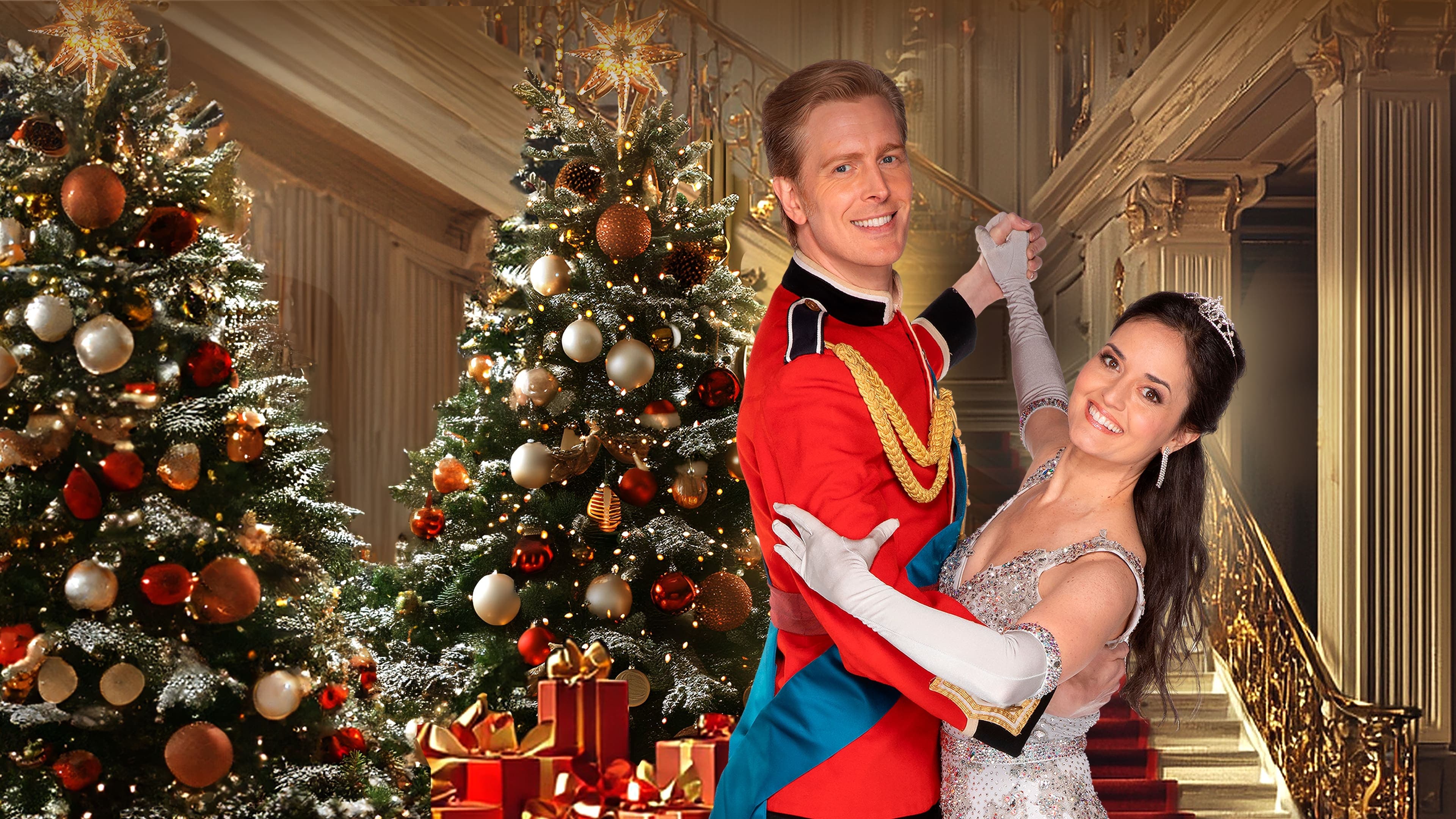 A Cinderella Christmas Ball backdrop