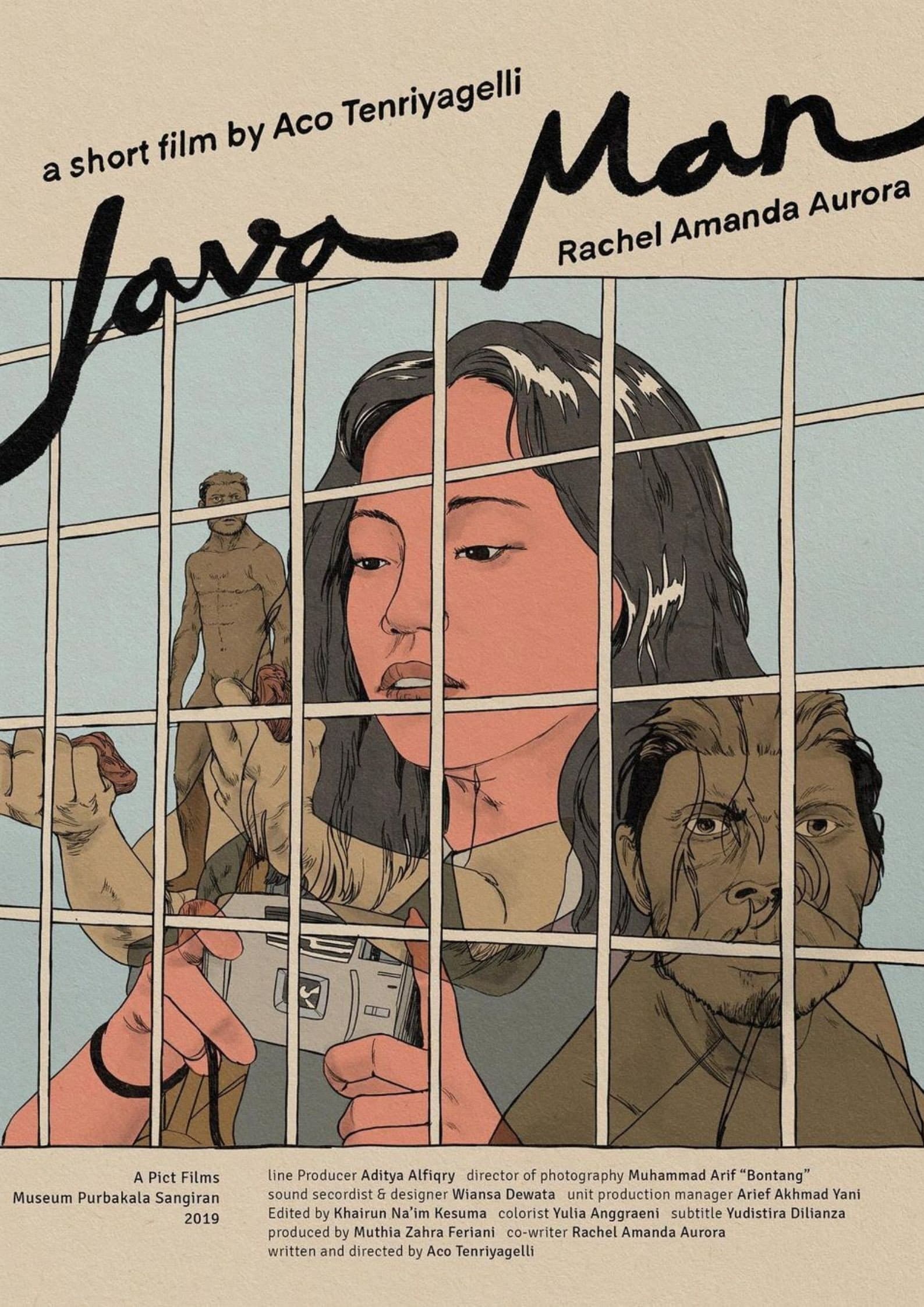 Java Man backdrop
