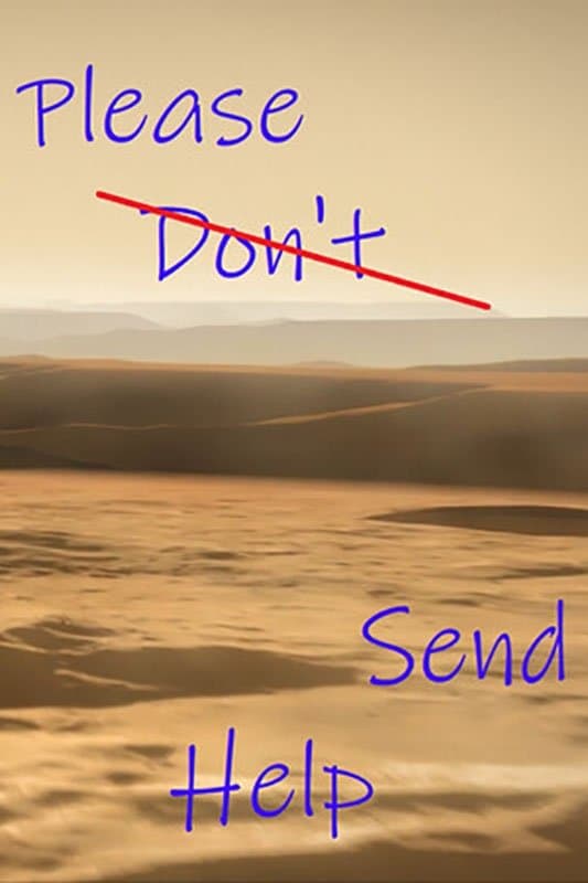 Please Don't Send Help backdrop