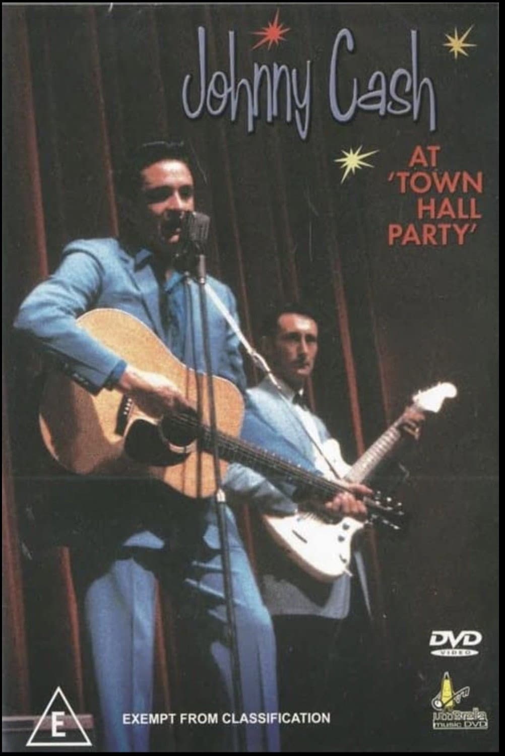 Johnny Cash at 'Town Hall Party' backdrop