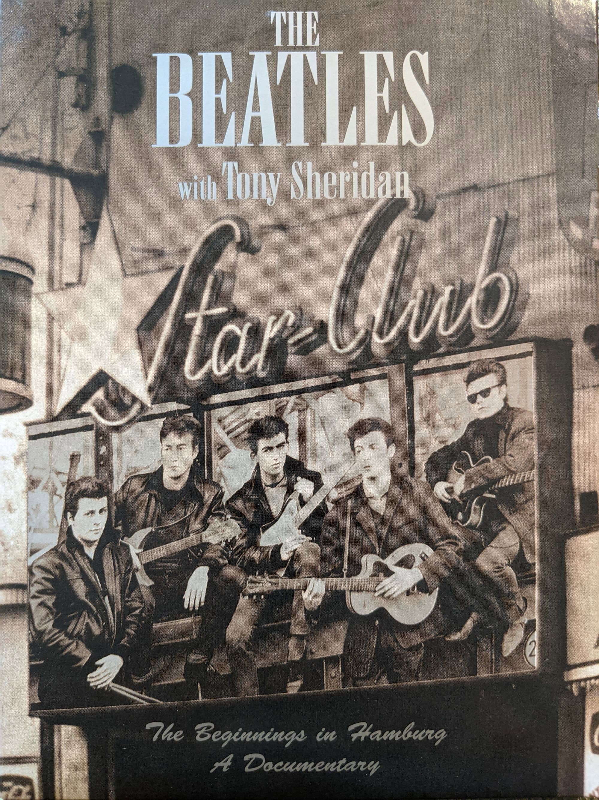 The Beatles with Tony Sheridan backdrop