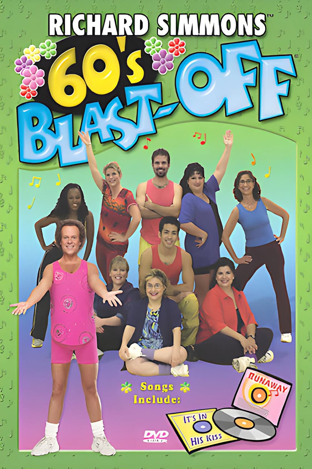 Richard Simmons 60's Blast-Off backdrop