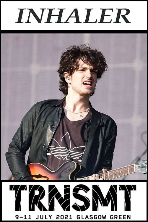 Inhaler live at TRNSMT 2021 backdrop