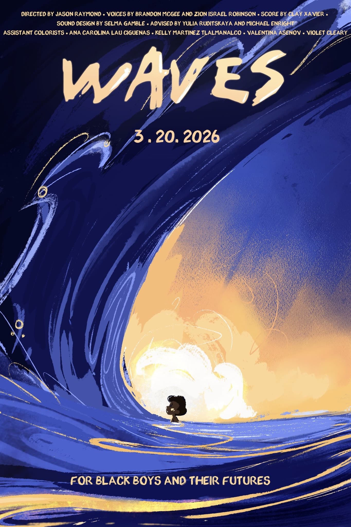Waves backdrop