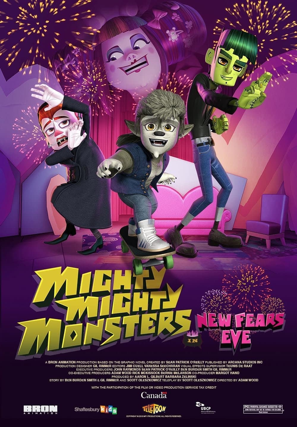 Mighty Mighty Monsters in New Fears Eve backdrop