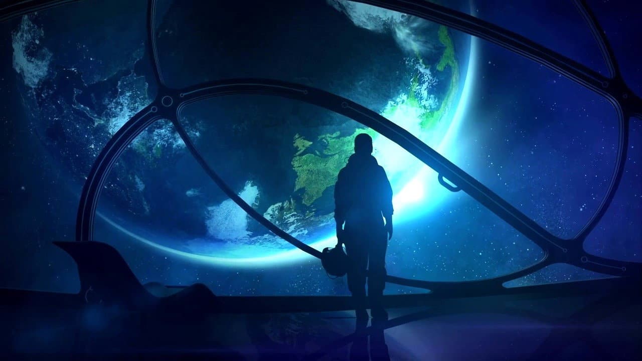 Aldous Huxley and the Brave New World backdrop