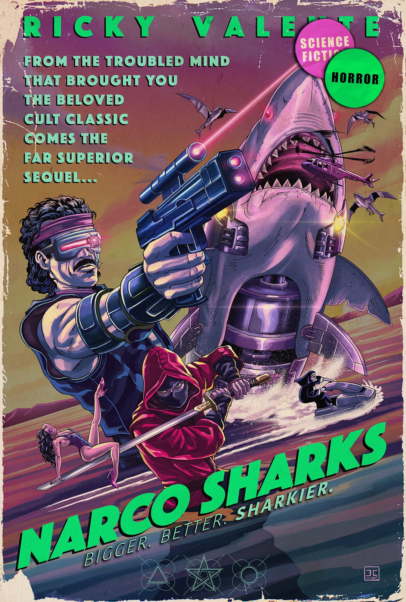 Narco Sharks backdrop