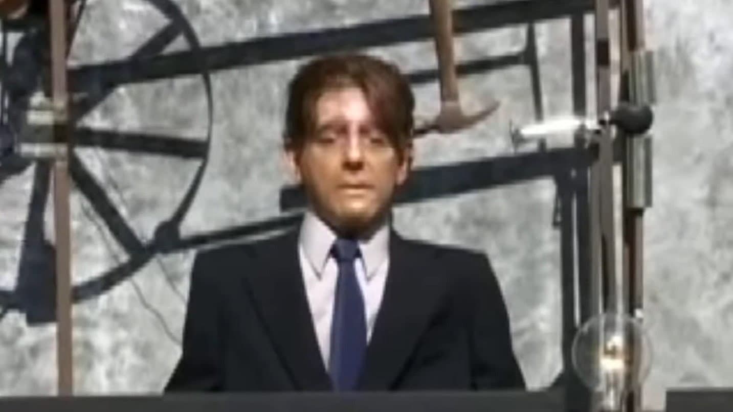 Head with Hammer backdrop