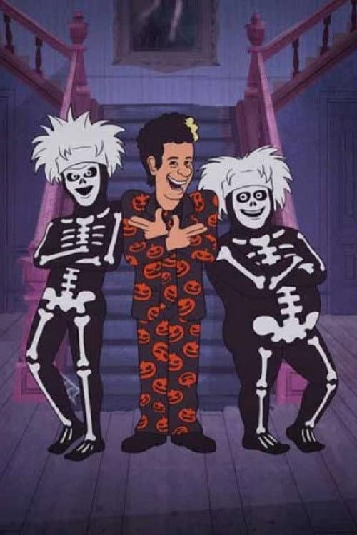 The David S. Pumpkins Halloween Special backdrop