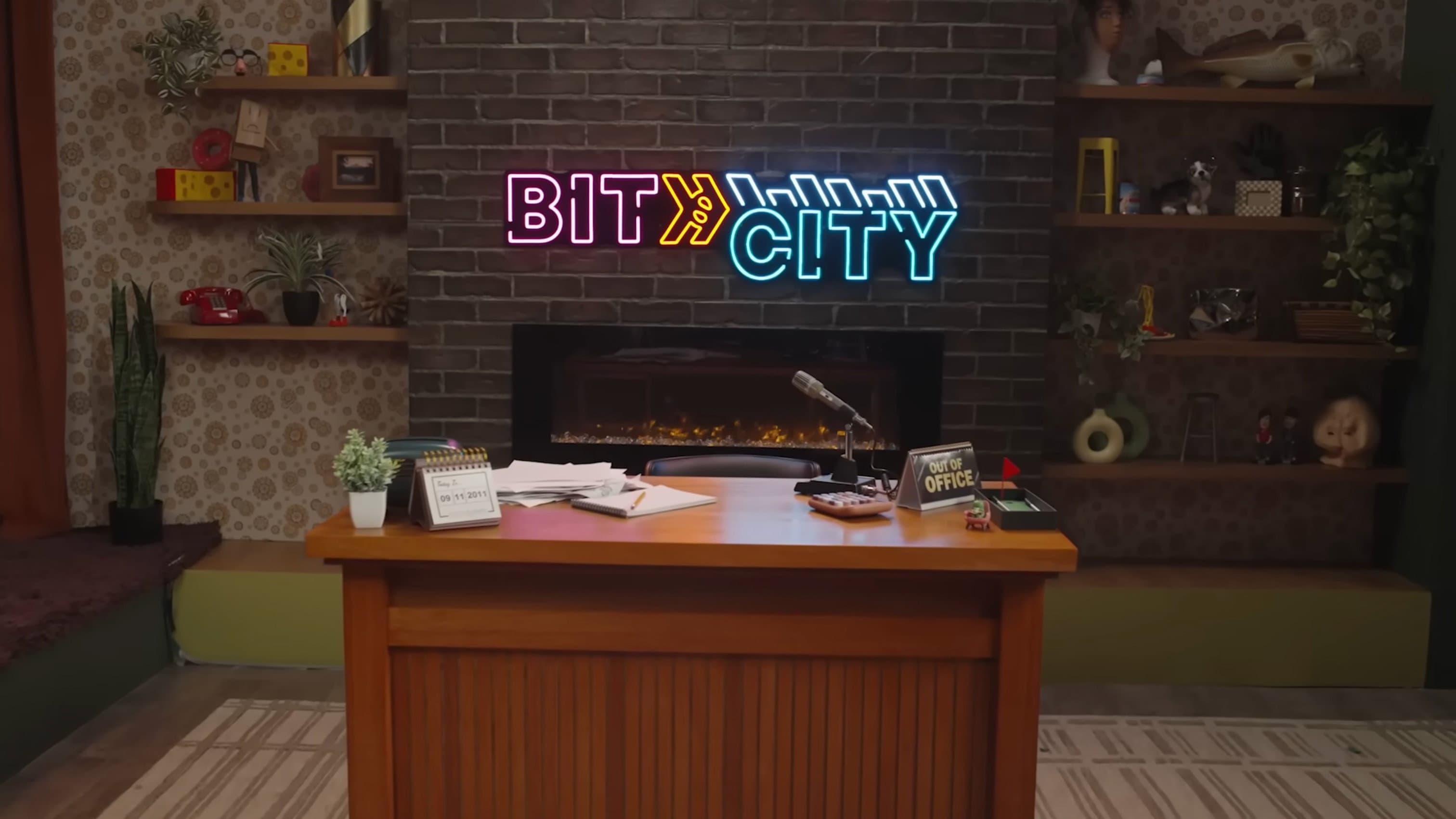 Bit City backdrop