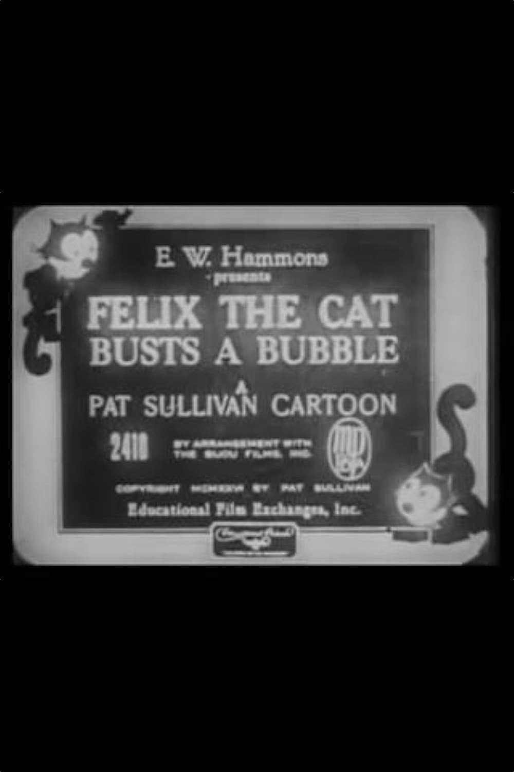 Felix the Cat Busts a Bubble backdrop