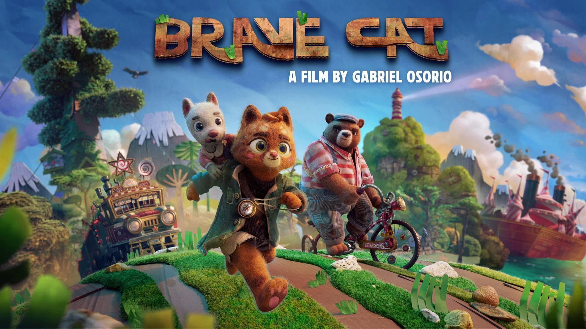 Brave Cat backdrop