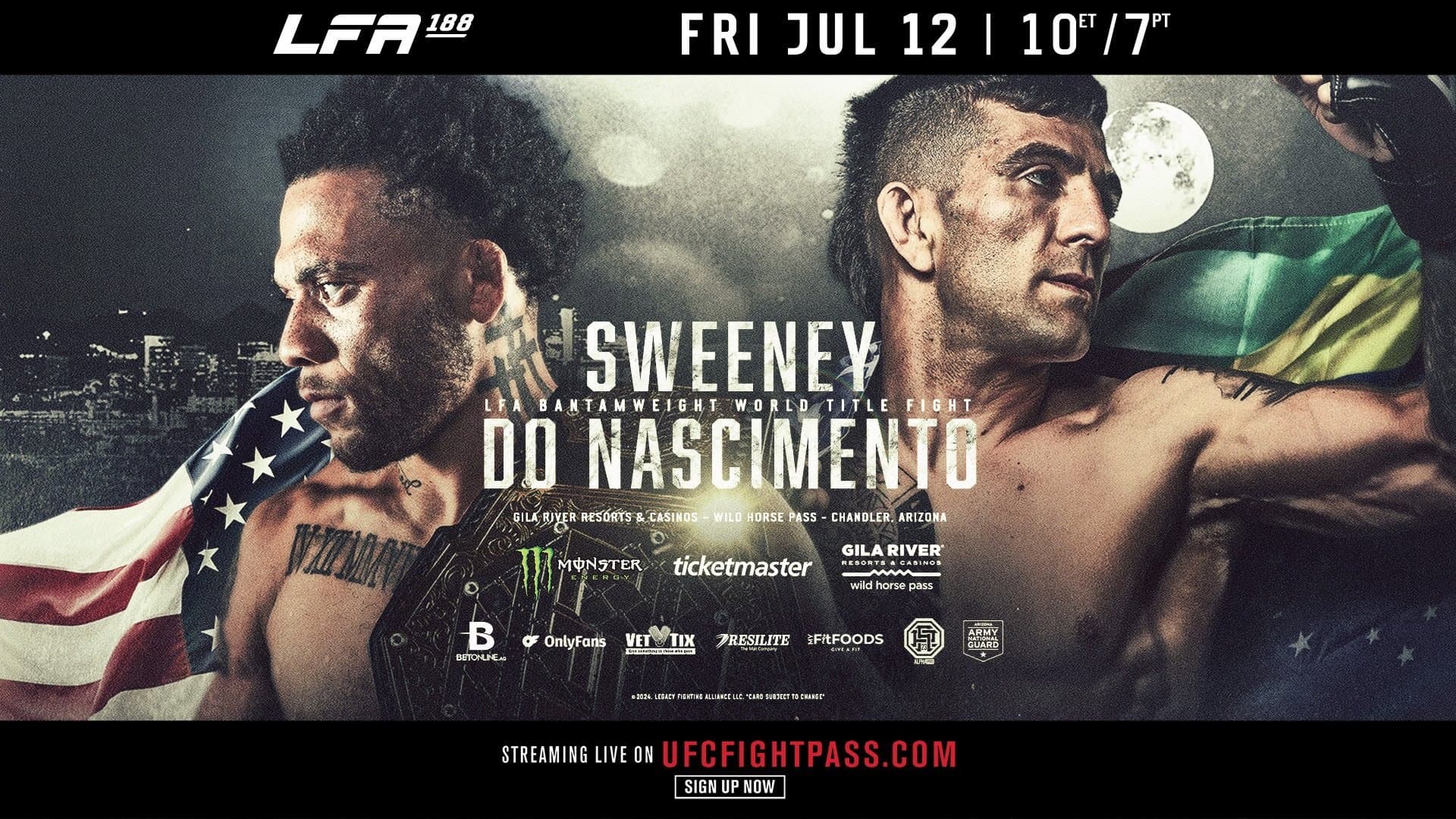 LFA 188: Sweeney vs. Do Nascimento backdrop
