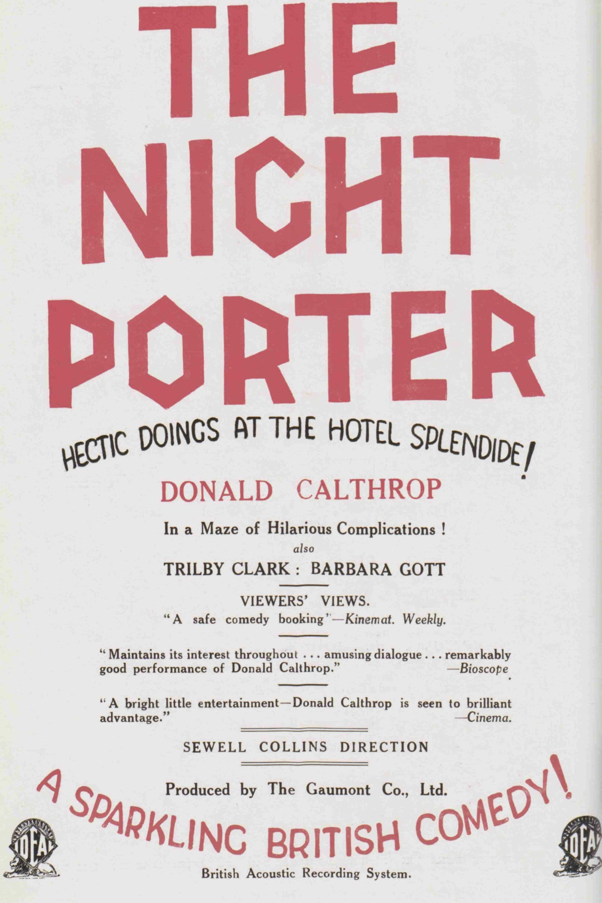 The Night Porter backdrop