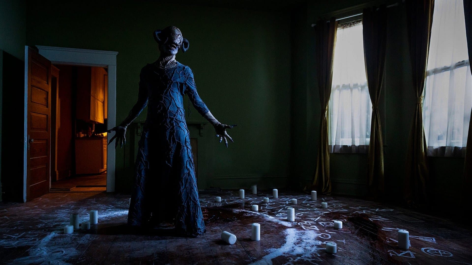 From Black backdrop