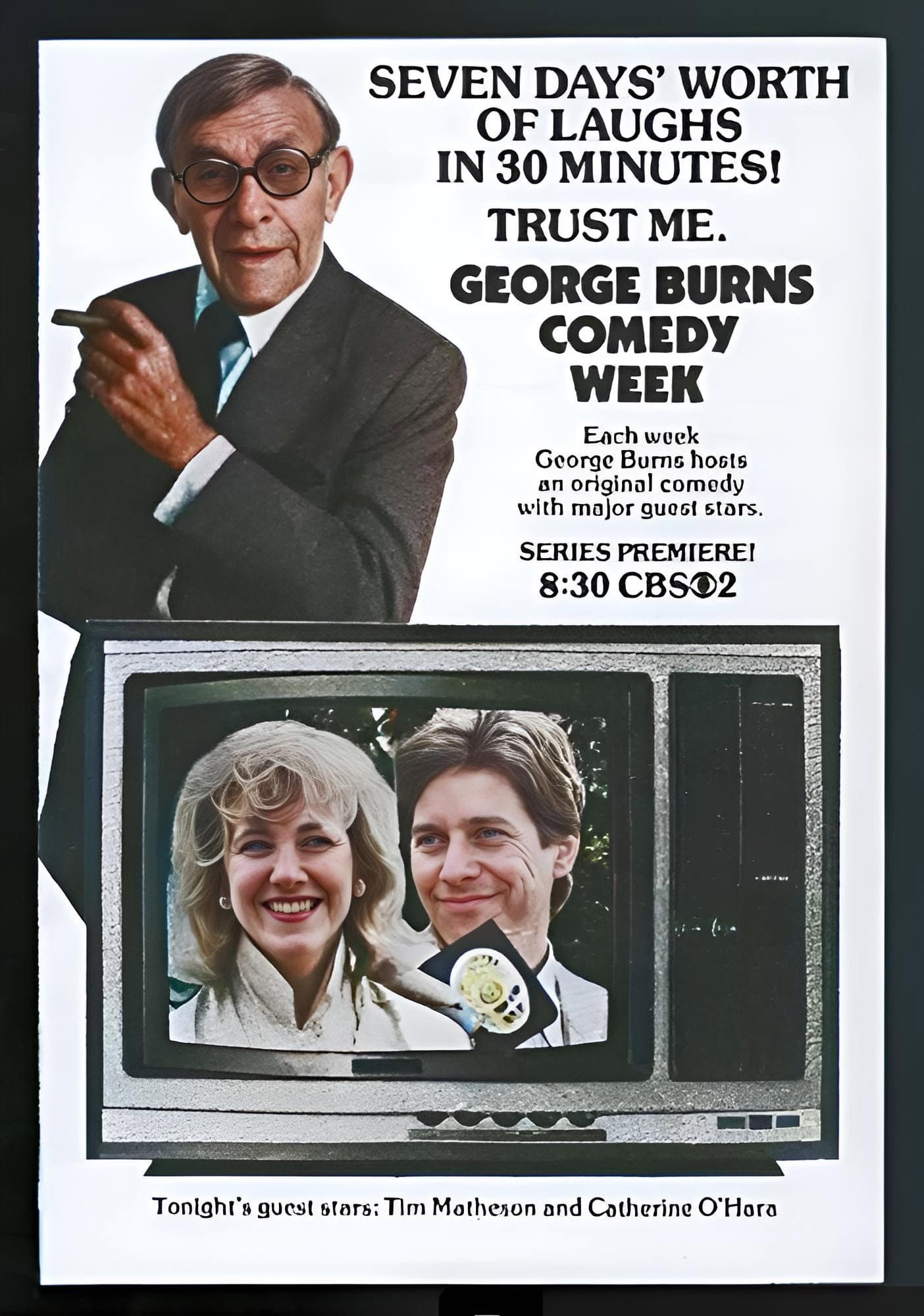 George Burns Comedy Week backdrop